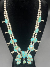 Load image into Gallery viewer, Rare One Of A Kind Colorado Cripple Creek Turquoise Squash Blossom