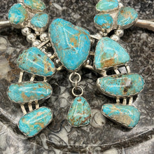 Load image into Gallery viewer, Rare One Of A Kind Colorado Cripple Creek Turquoise Squash Blossom