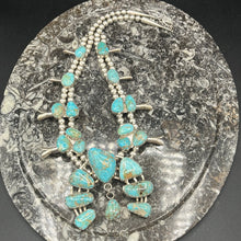 Load image into Gallery viewer, Rare One Of A Kind Colorado Cripple Creek Turquoise Squash Blossom