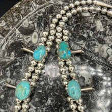 Load image into Gallery viewer, Rare One Of A Kind Colorado Cripple Creek Turquoise Squash Blossom