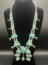 Load image into Gallery viewer, Rare One Of A Kind Colorado Cripple Creek Turquoise Squash Blossom