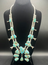 Load image into Gallery viewer, Rare One Of A Kind Colorado Cripple Creek Turquoise Squash Blossom