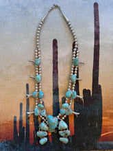 Load image into Gallery viewer, Rare One Of A Kind Colorado Cripple Creek Turquoise Squash Blossom
