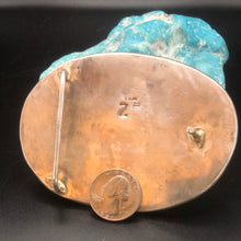 Load image into Gallery viewer, Large Belt Buckle wit Elk Ivory, Coral and Turquoise!