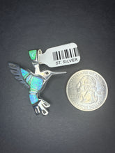 Load image into Gallery viewer, Lazuli Small Hummingbird Pendant
