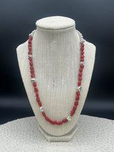 Load image into Gallery viewer, 22” Ox Blood Coral Necklace

