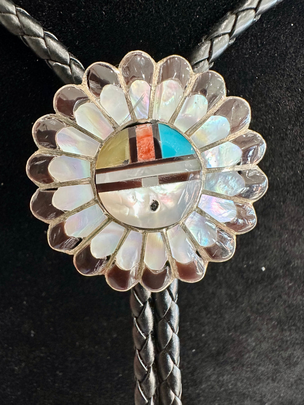 Zuni Sterling Silver Handmade Bolo Tie