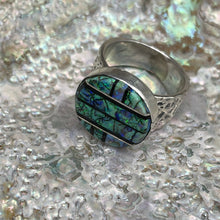 Load image into Gallery viewer, Opal and Black Onyx inlay ring
