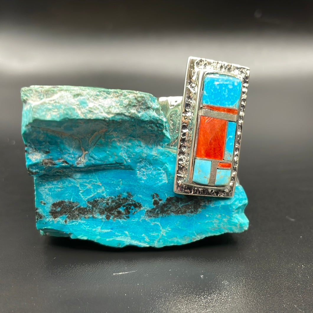 Rectangular Turquoise and Spiny Oyster