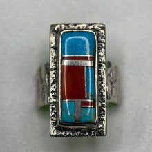 Load image into Gallery viewer, Rectangular Turquoise and Spiny Oyster
