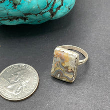 Load image into Gallery viewer, Crazy lace agate ring size 7
