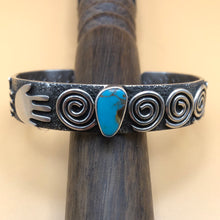 Load image into Gallery viewer, Kingman Turquoise and Pictograph Bracelet
