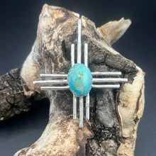 Load image into Gallery viewer, Amazing Colorado Turquoise Zia Pendant
