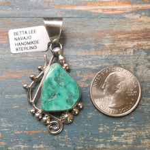Load image into Gallery viewer, Sonoran Blue Turquoise and Sterling Silver Pendant
