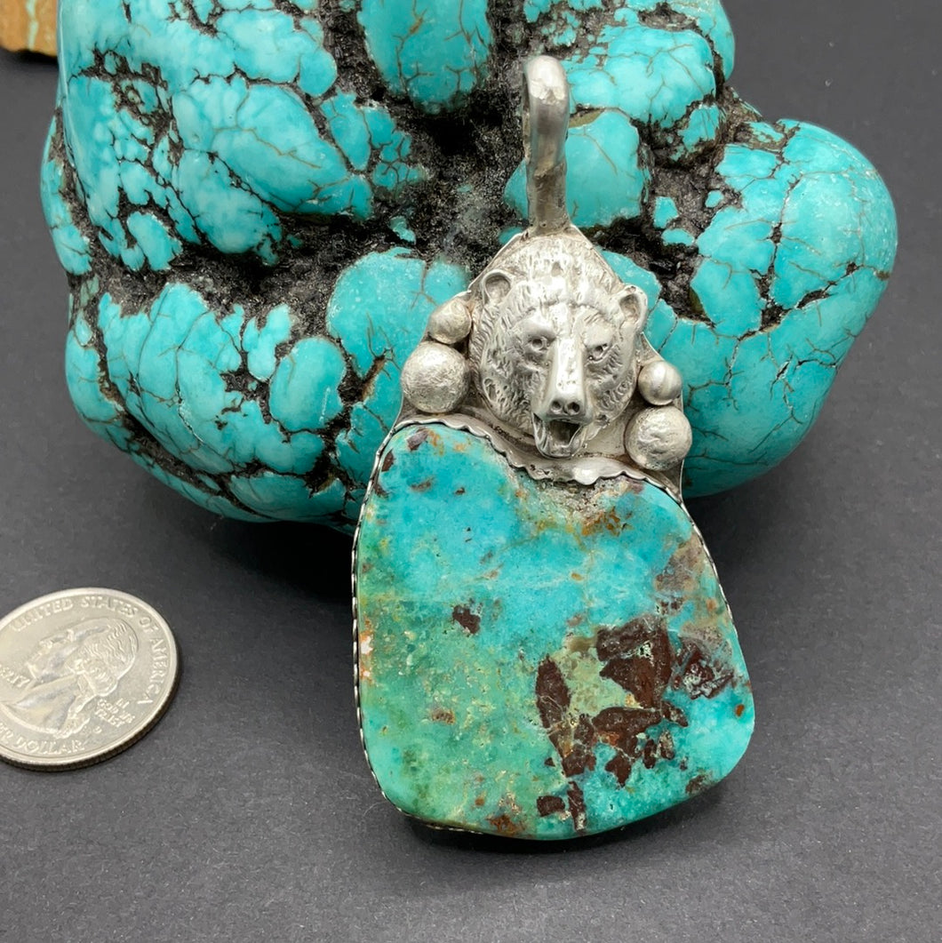 Kingman turquoise pendant