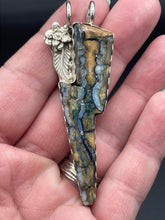 Load image into Gallery viewer, Mammoth Tooth Lightening Bolt Pendant
