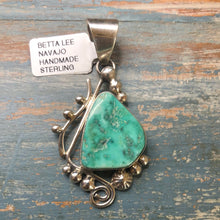 Load image into Gallery viewer, Sonoran Blue Turquoise and Sterling Silver Pendant

