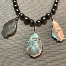 Load image into Gallery viewer, 24&quot; Old stock natural Kingman Turquoise and Navajo Pearl Necklace
