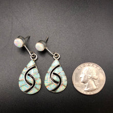 Load image into Gallery viewer, Beautiful Opal and Sterling Silver Earrings
