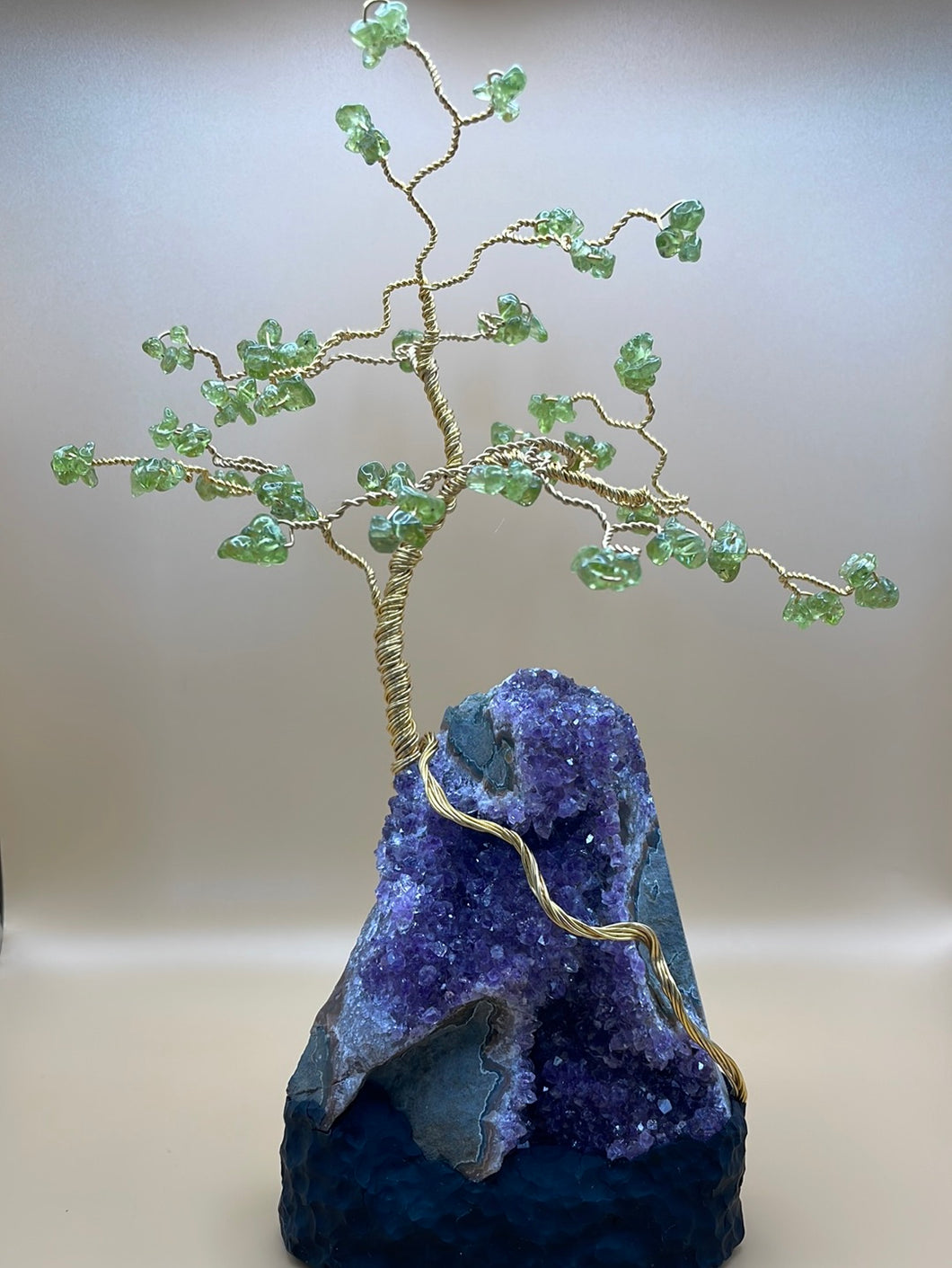 Amethyst and Peridot Tree