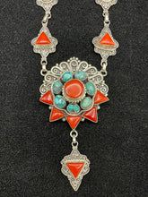 Load image into Gallery viewer, Tibetan Turquoise and Red Coral Set
