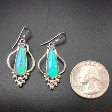 Load image into Gallery viewer, Opal and Sterling Silver Earrings
