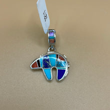 Load image into Gallery viewer, Bear Inlay Pendant
